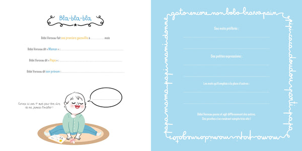 Bébé Verseau - Livre de naissance et des premières fois