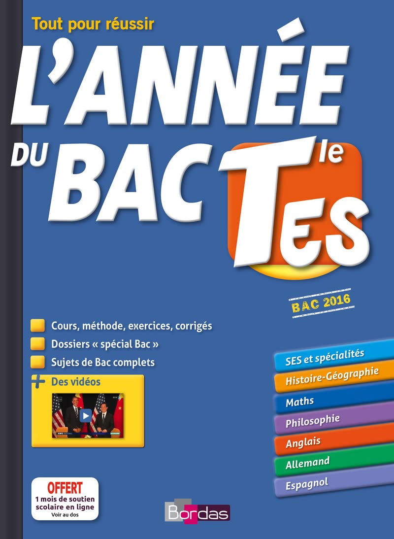 L'Année du Bac ES - Terminale ES - Toutes les matières