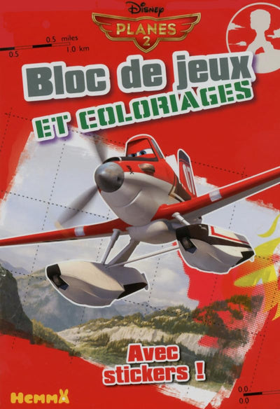 Fire Planes - Bloc de jeux et coloriages avec stickers