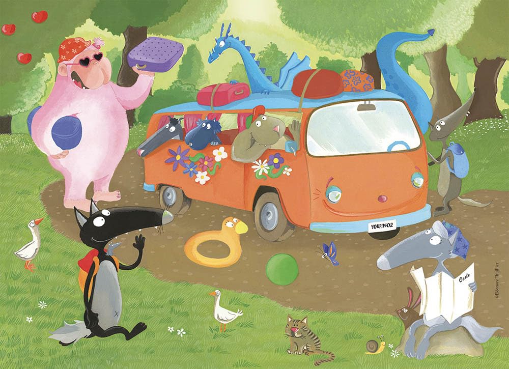 Ma boite puzzle du loup - 54 pieces