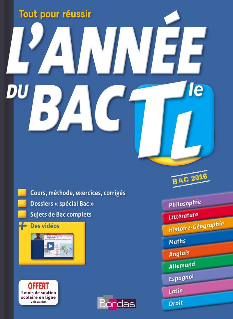 L'Année du bac L - Terminale L - Toutes les matières
