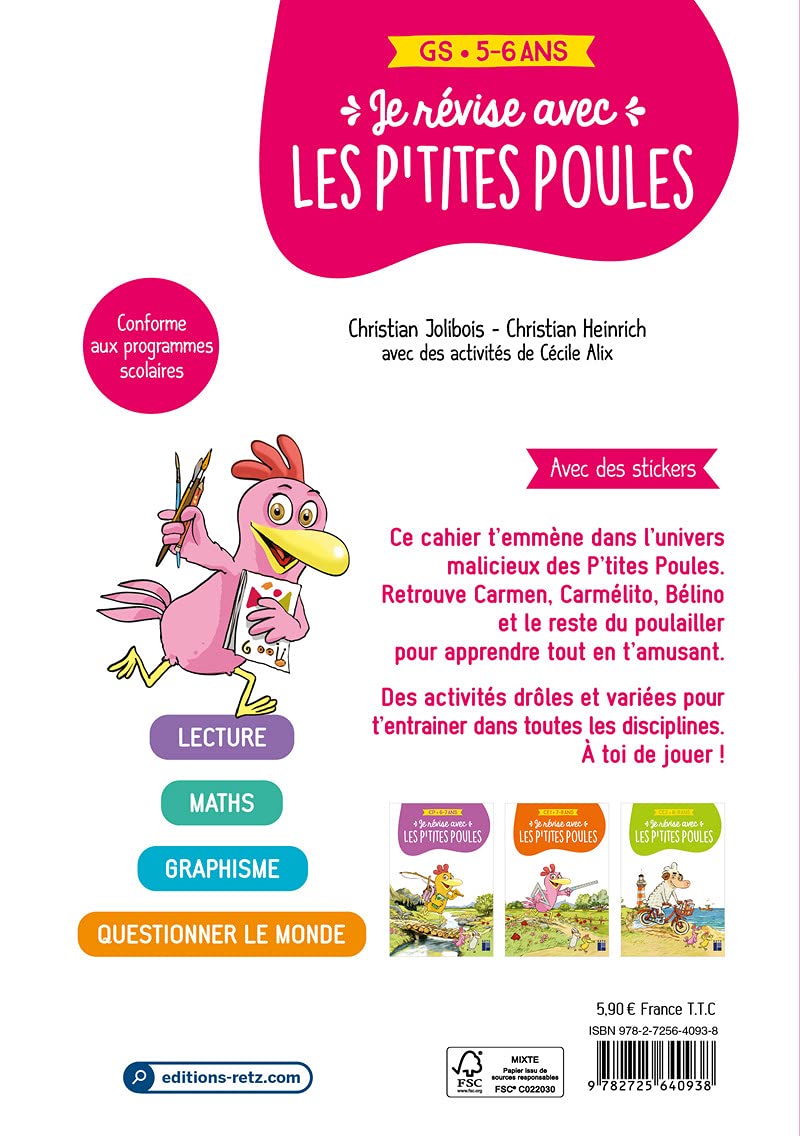 JE REVISE AVEC LES P'TITES POULES 5-6 ANS