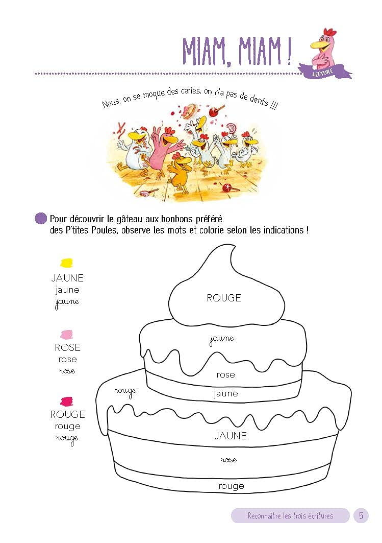 JE REVISE AVEC LES P'TITES POULES 5-6 ANS