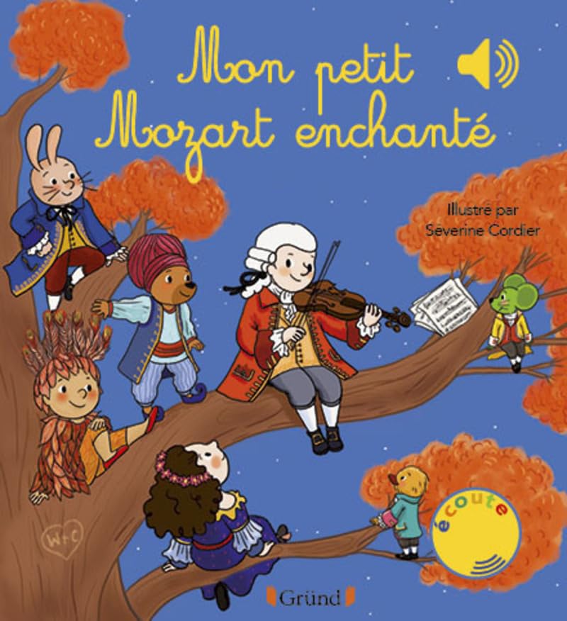Mon petit Mozart enchanté Livre sonore et d'éveil avec 6 puces sonores Bébé dès 6 mois