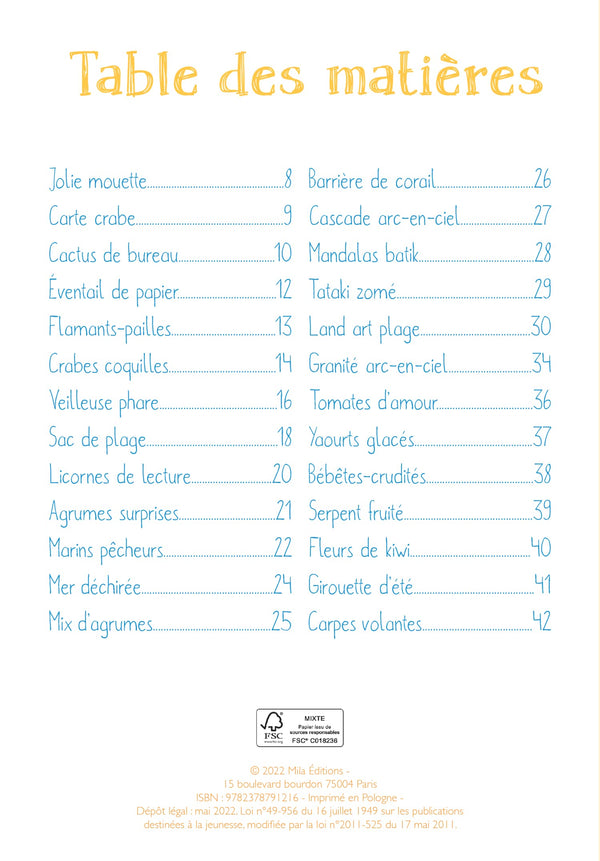 Enchante l'été: Plus de 25 idées pour bricoler, créer, cuisiner, décorer, apprendre et s'amuser en été
