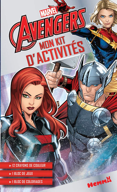 Marvel Avengers – Mon kit d'activités – Kit d'activités et de coloriage – Dès 5 ans