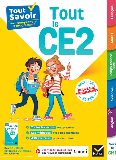Tout Savoir CE2 - Tout-en-un - Nouveaux Programmes: leçons, méthodes et exercices dans toutes les matières