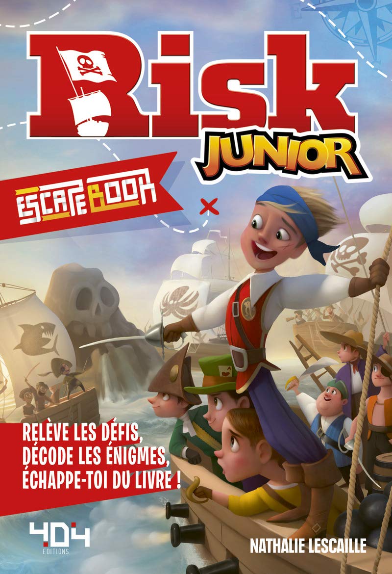 Escape book Risk Junior (Hasbro) - Escape book enfant - Livre-jeu avec énigmes - De 8 à 12 ans