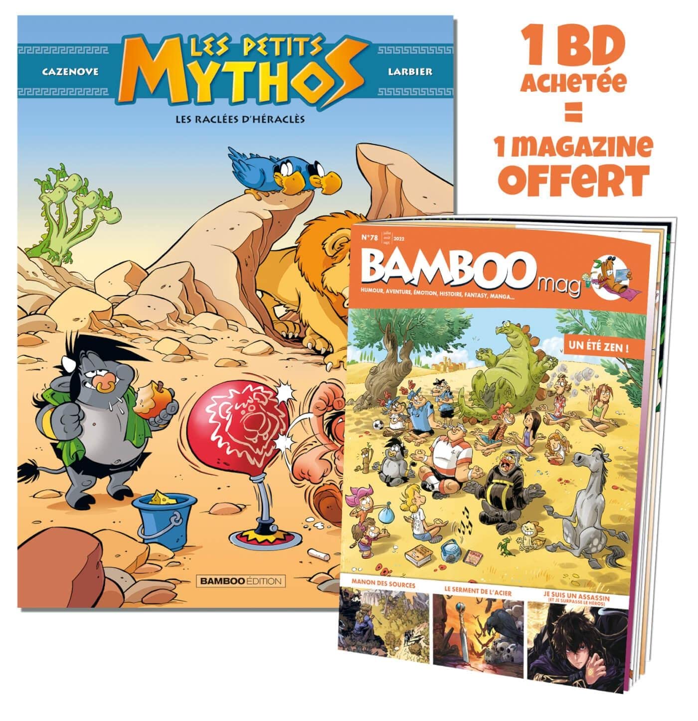 Les Petits Mythos - tome 07 + Bamboo mag offert: Les raclées d'Héraclès