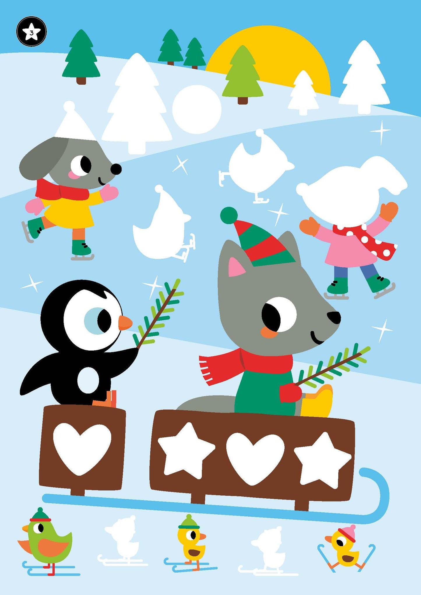 Colle et Colorie - Noël