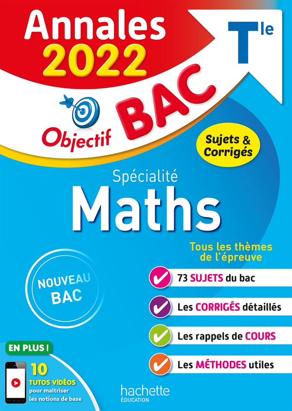 Annales Objectif BAC 2022 Spécialité Maths