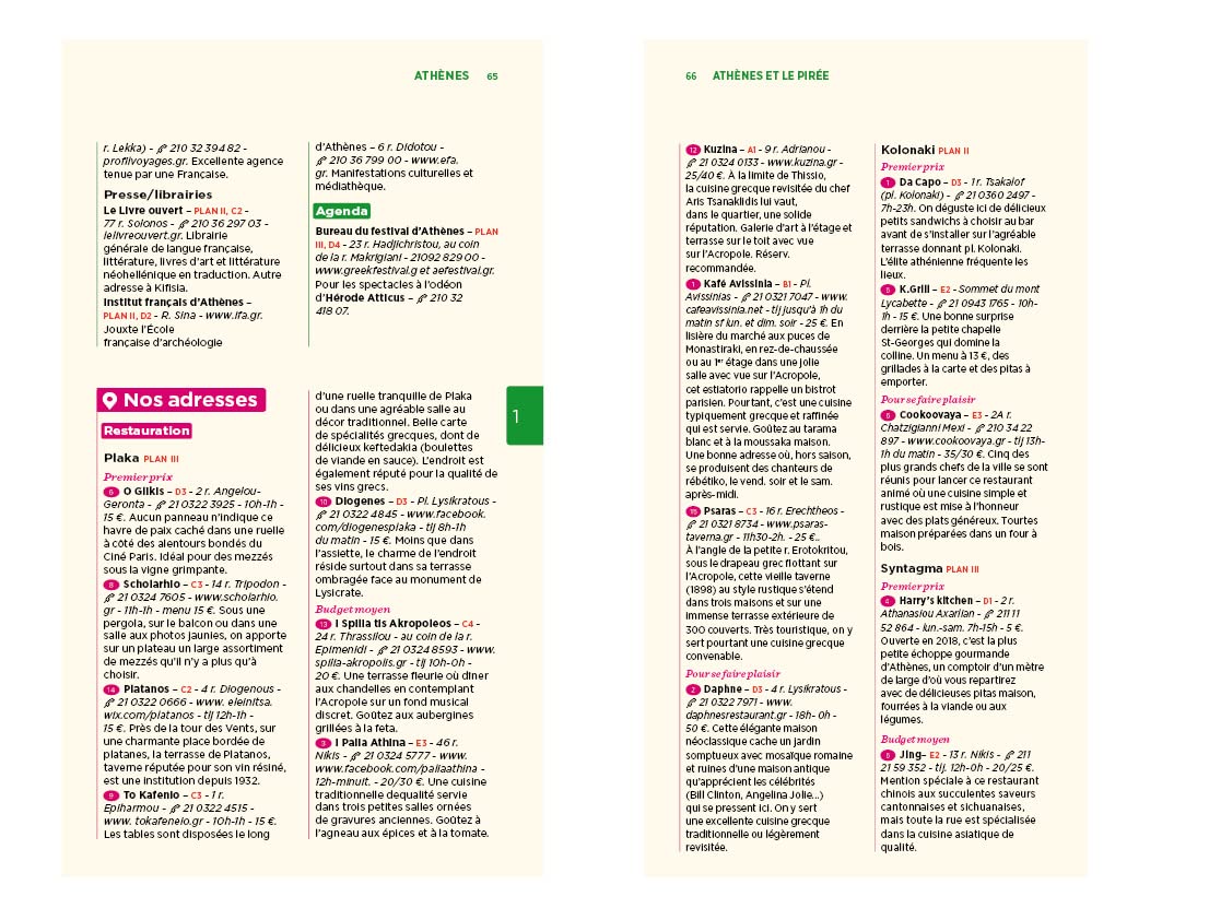 Guide Vert Îles grecques, Athènes