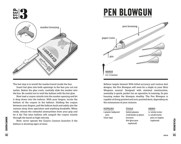 Desk Wars: Make secret weapons from stationery with 30 models to build yourself
