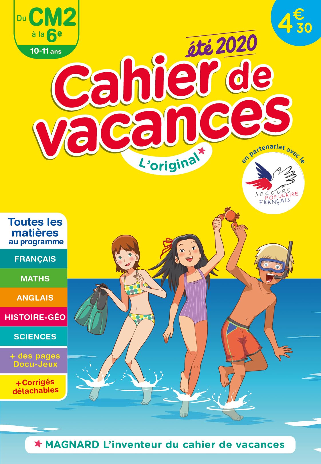 Cahier de Vacances 2020 du CM2 Vers 6e 10-11 Ans