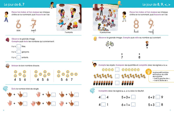 Je suis en CP - Cahier de Calcul: Pédagogie Montessori - Mieux apprendre grâce aux neurosciences