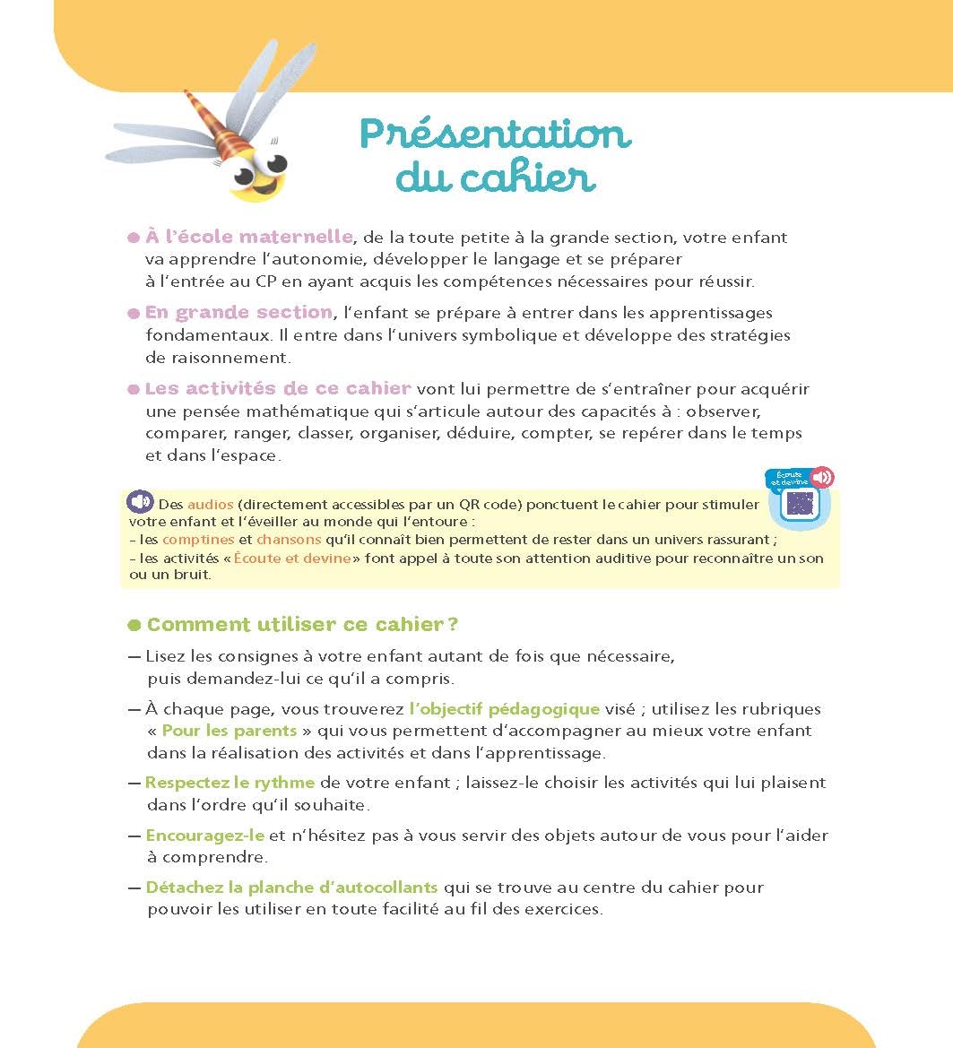 Maths Grande section 5-6 ans - A la maternelle: Les premiers apprentissages de la maternelle