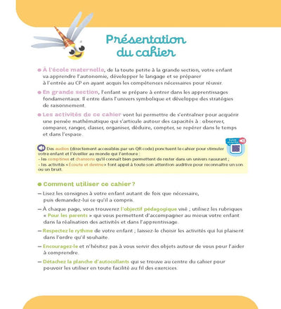 Maths Grande section 5-6 ans - A la maternelle: Les premiers apprentissages de la maternelle