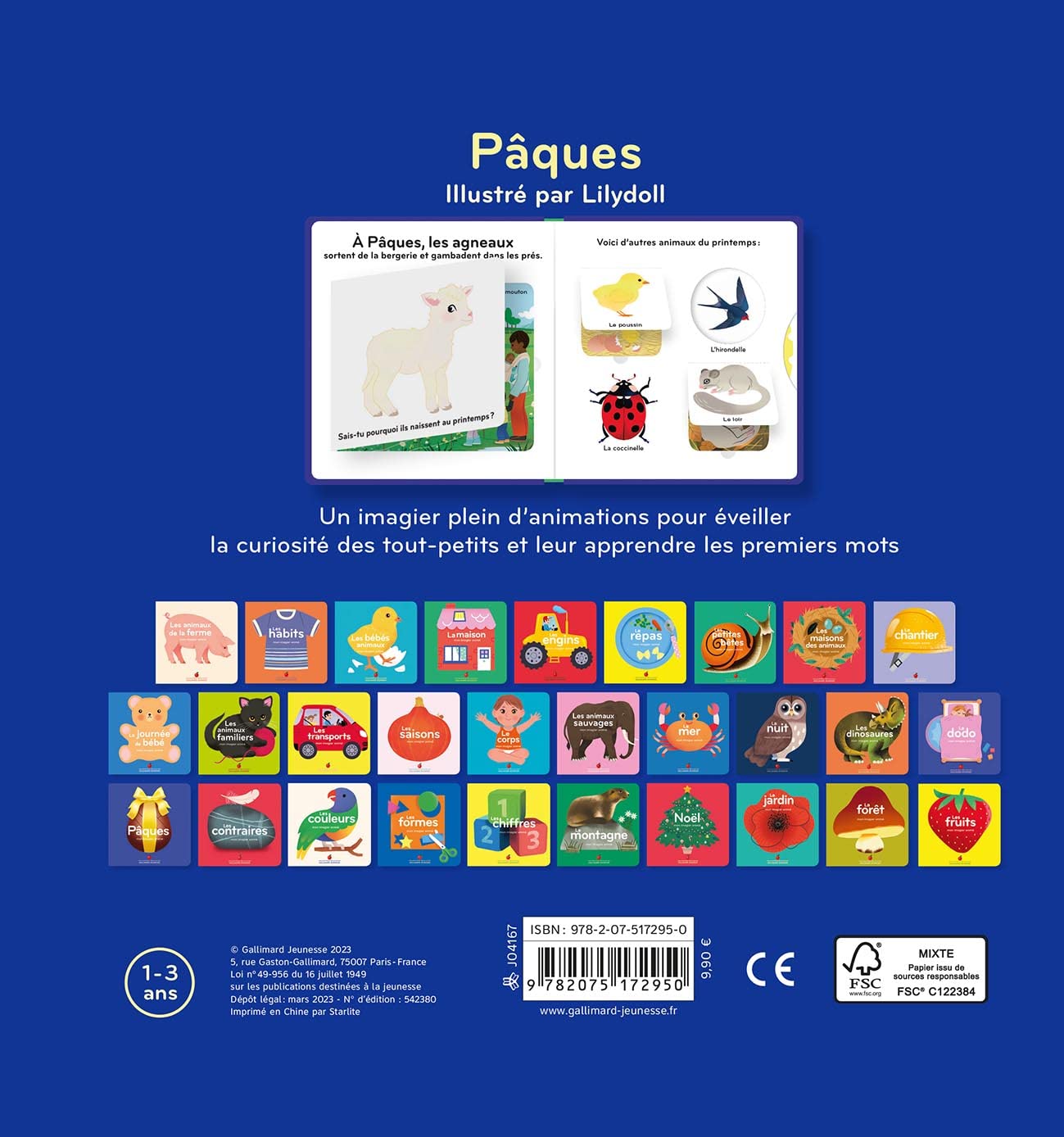 Pâques - Mon imagier animé - dès 1 an