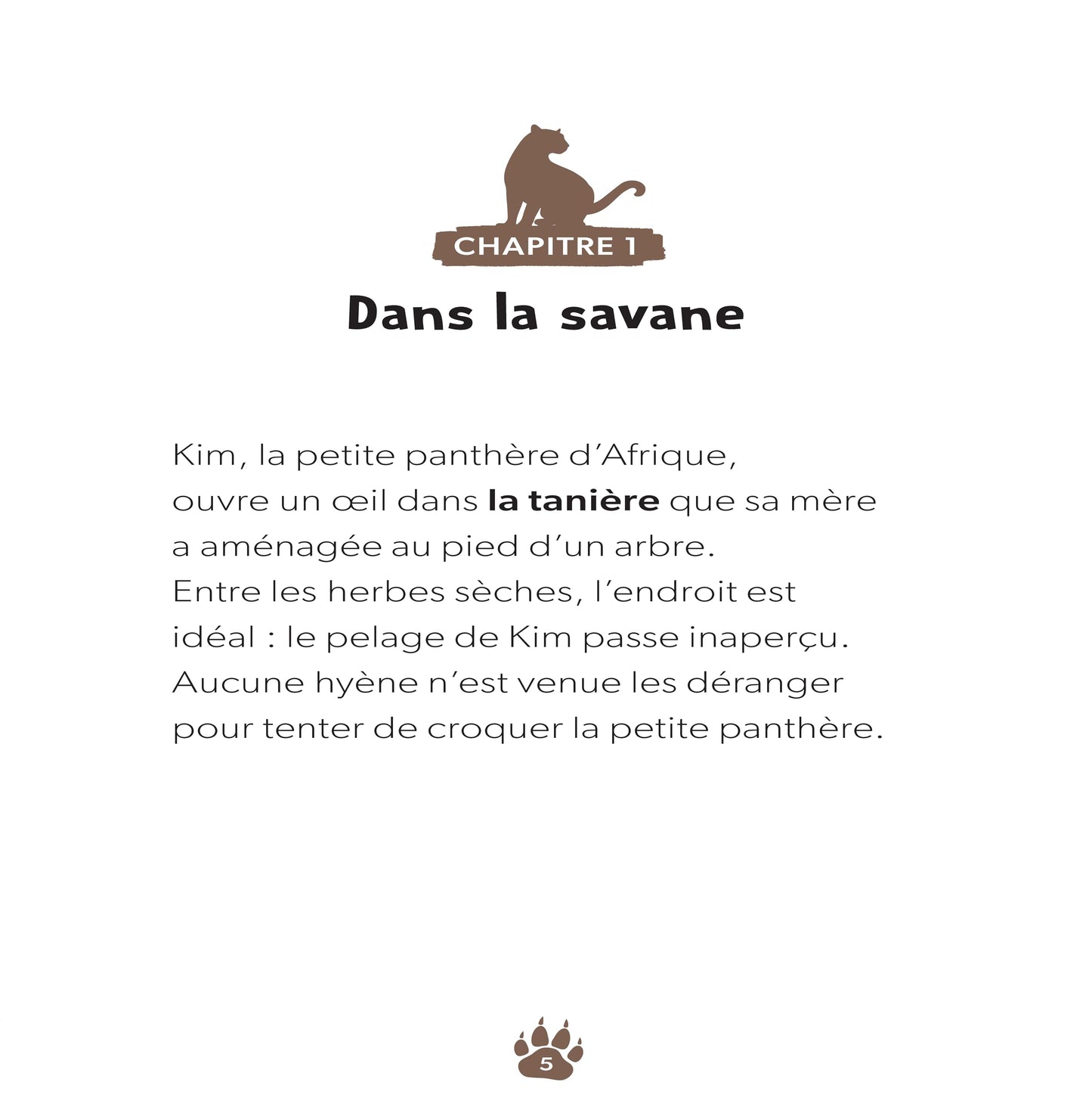 Une petite panthère acrobate