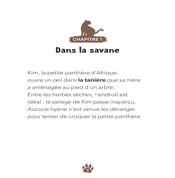 Une petite panthère acrobate