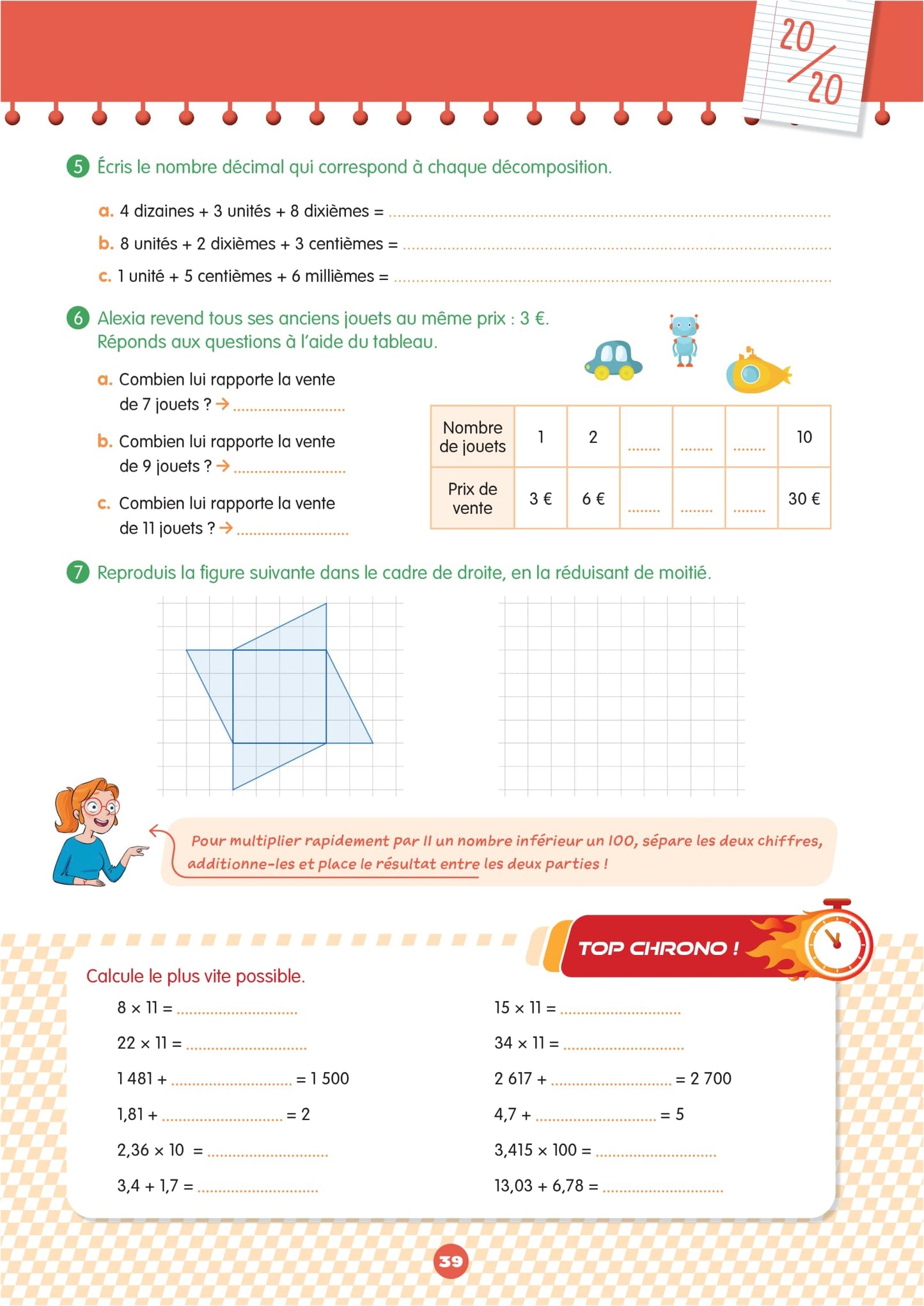 Mon prof à la maison - Maths CM2: Calcul • Numération • Géométrie • Grandeurs et mesures