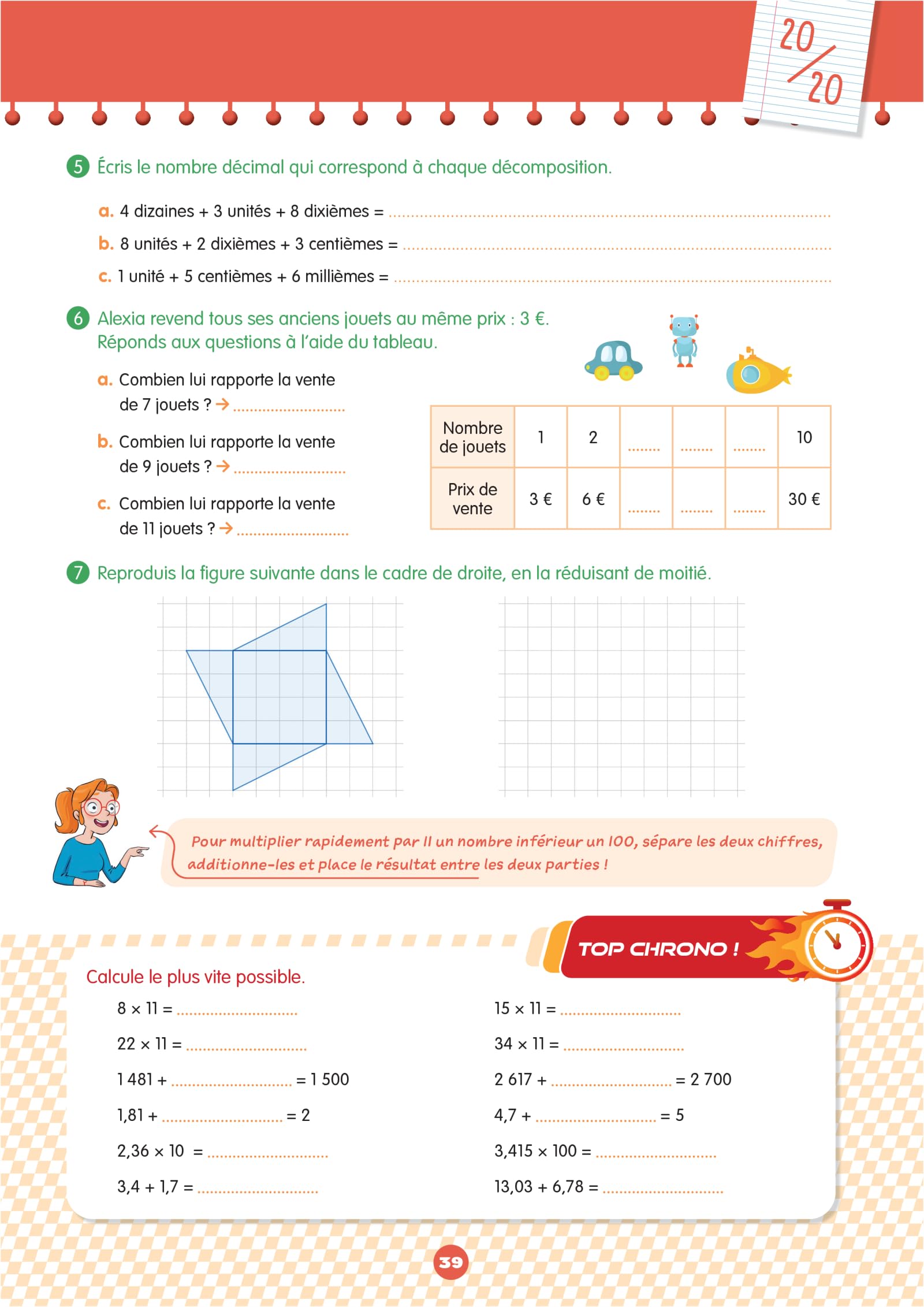 Mon prof à la maison - Maths CM2: Calcul • Numération • Géométrie • Grandeurs et mesures