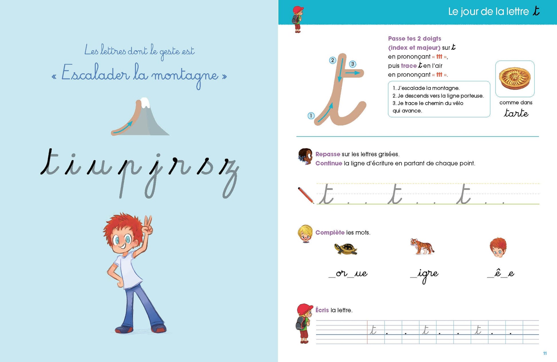 Cahier d'écriture Je suis en CP - Niveau 1 - Pédagogie Montessori - Mieux apprendre grâce aux neurosciences - Dès 5 ans