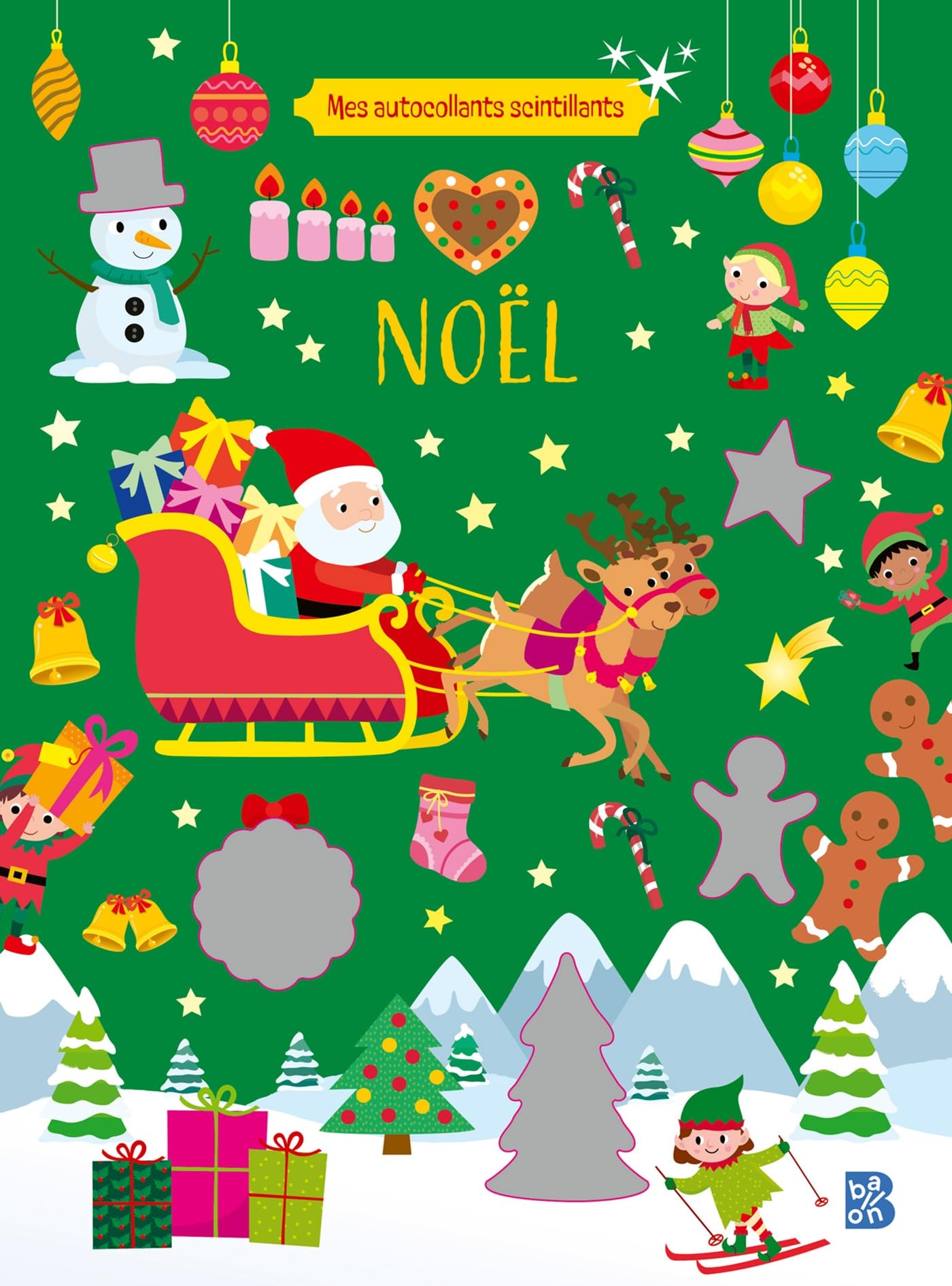 Mes autocollants scintillants : Noël