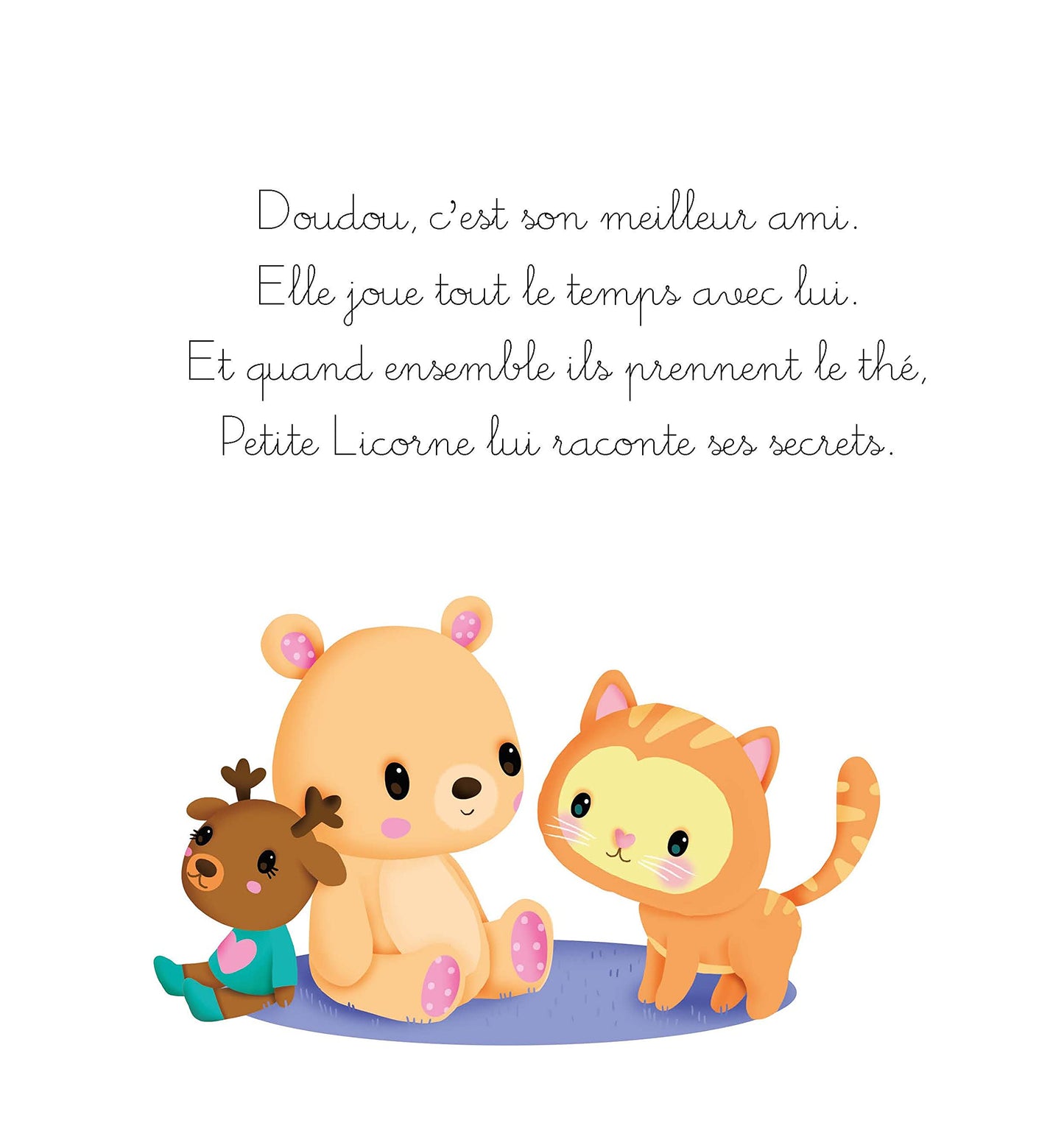 Petite licorne et son doudou