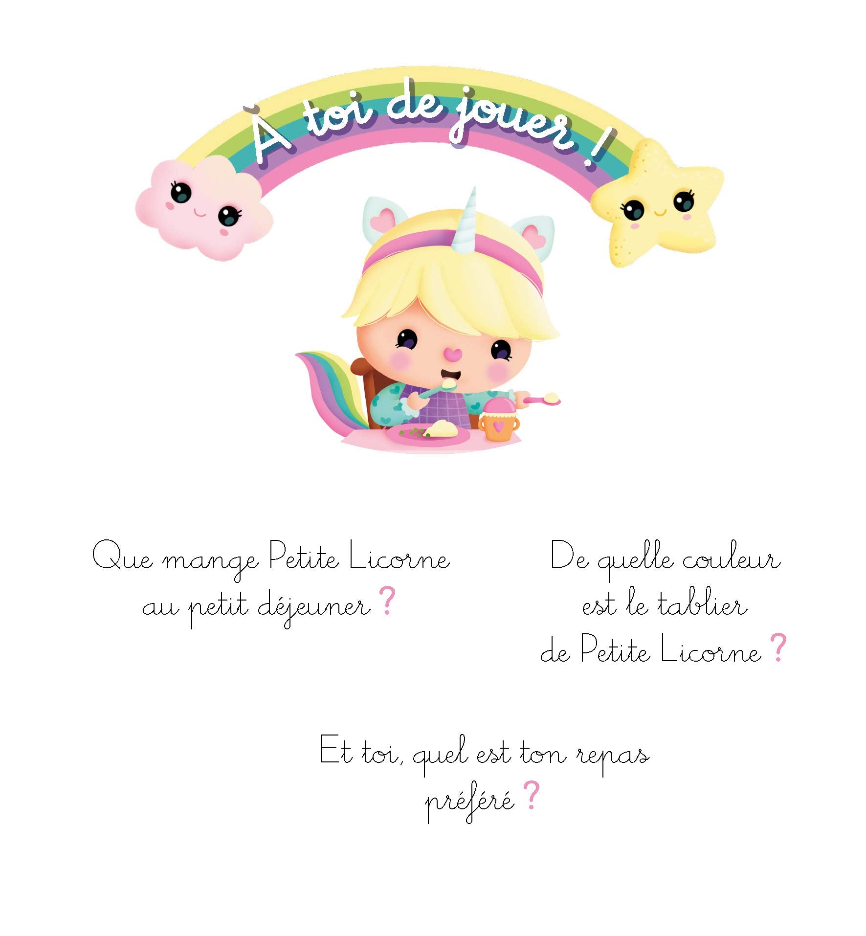 Petite licorne va manger