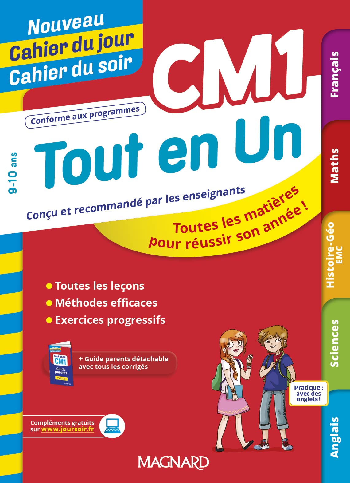 Tout en Un CM1 - Leçons, méthodes et exercices - Nouveau Cahier du jour Cahier du soir