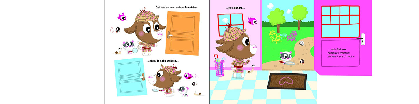 Sidonie cherche son petit frere - livre a flap