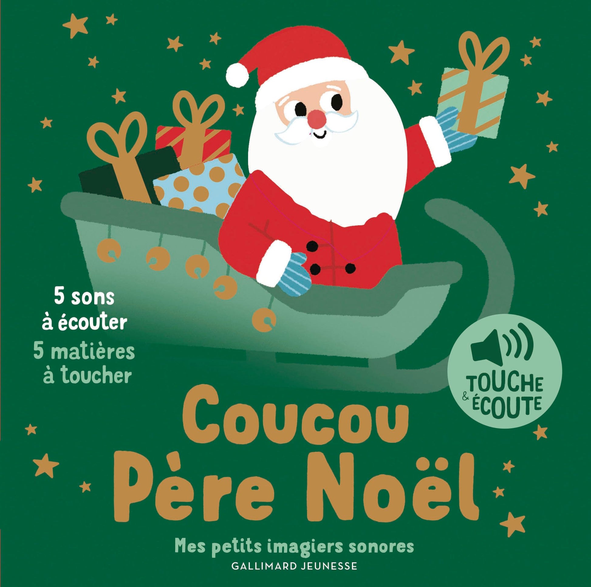 Coucou Père Noël: 5 sons à écouter, 5 matières à toucher