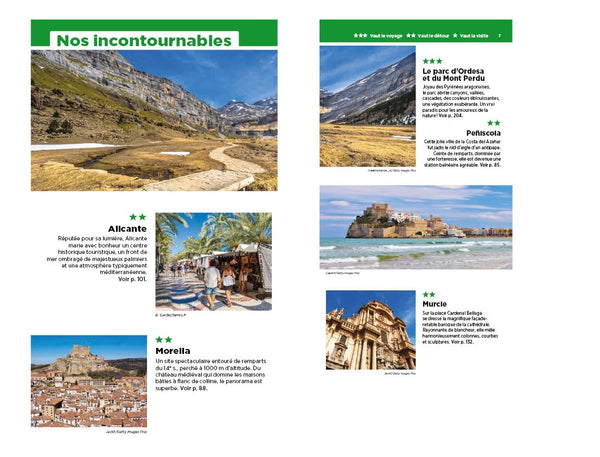 Guide Vert Espagne côté Est : Valence, Costa Blanca, Aragon, Saragosse