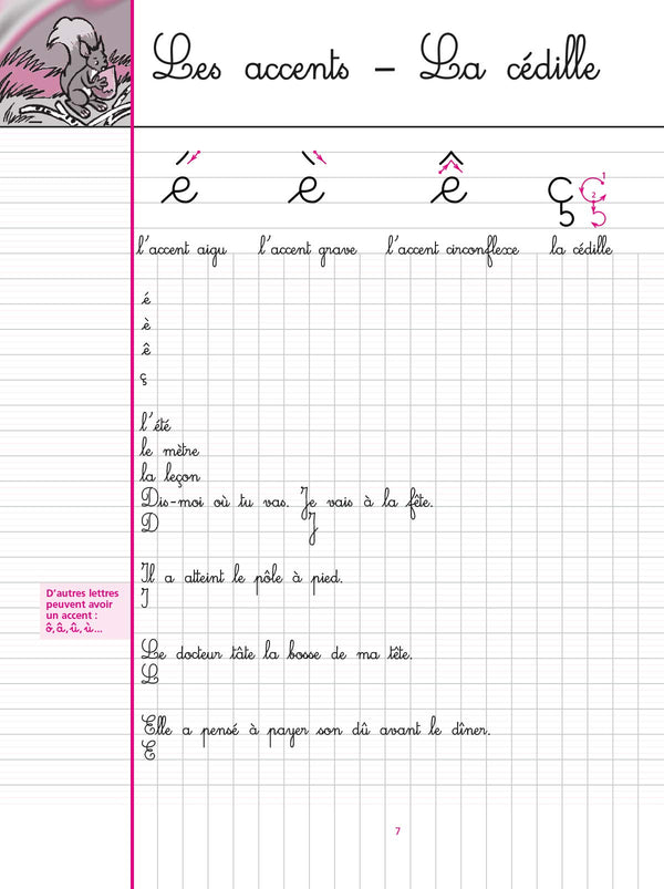 Cahier d'écriture CM1 / CM2