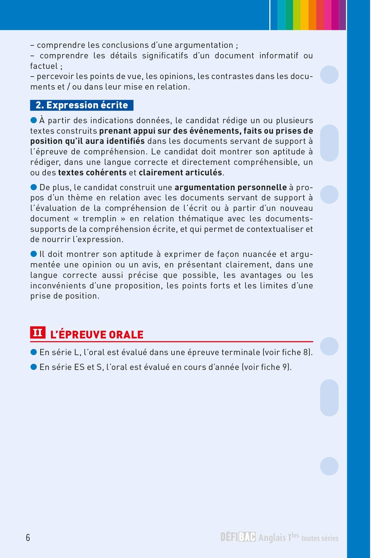 DéfiBac - Fiches de révision - Anglais Tles + OFFERT : vos fiches sur votre mobile