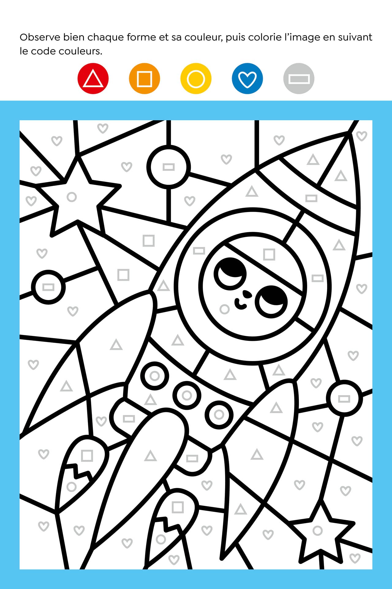 Mon coloriage malin - GS - lettres, chiffres, formes - Dès 5 ans