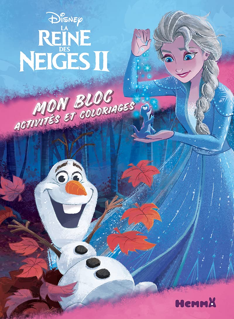 Disney La Reine des Neiges 2 - Mon bloc - Activités et coloriages - Bloc d'activités et de coloriages - Dès 5 ans