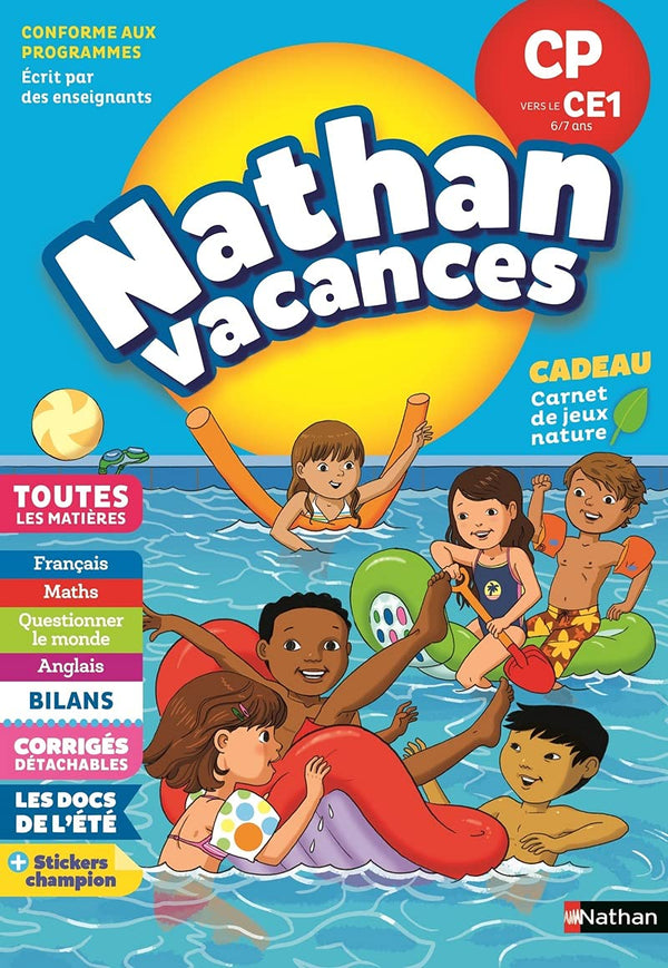 Cahier de Vacances 2025 du CP vers le CE1 - Nathan Vacances - 6-7 ANS