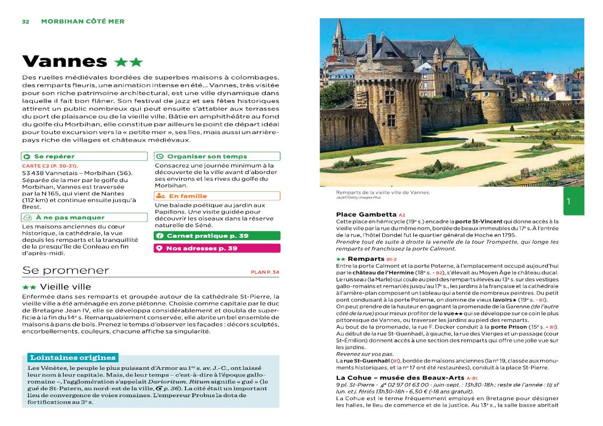 Guide Vert Bretagne Sud: Vannes Quimper Nantes