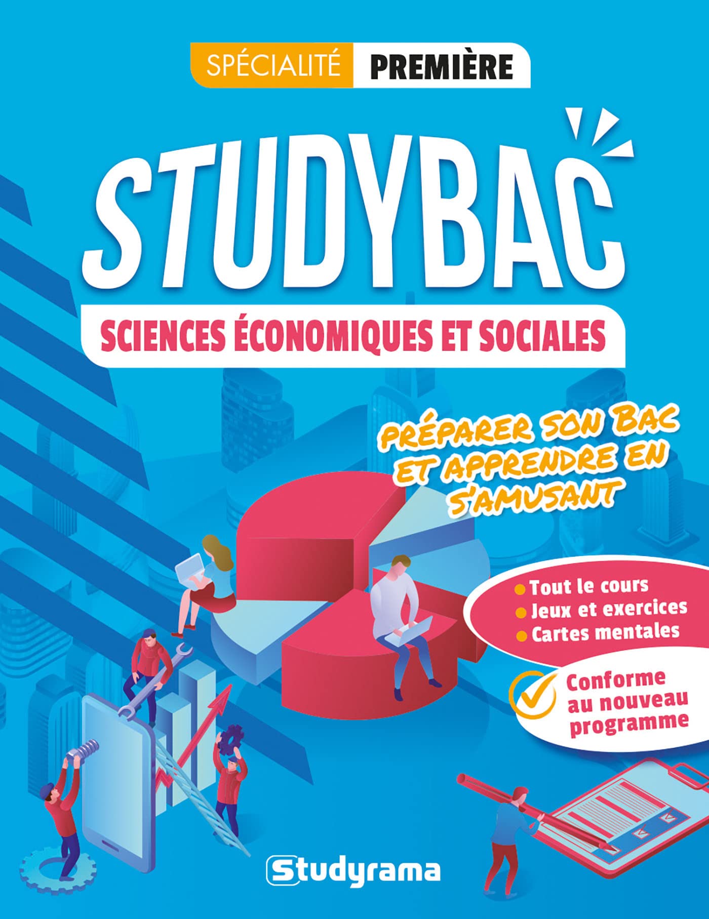 Studybac Sciences économiques et sociales – Spécialité Première: Préparer son Bac et apprendre en s'amusant