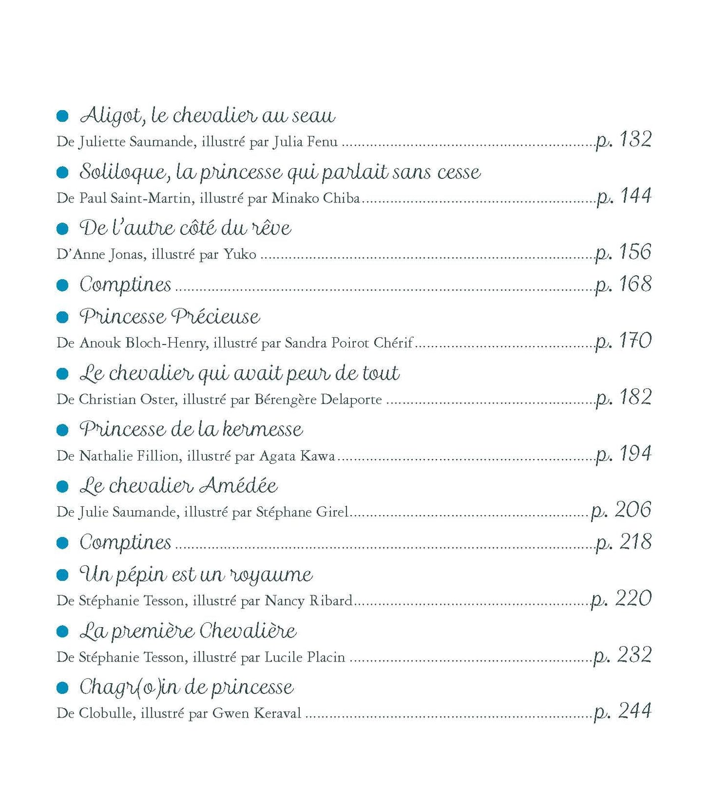 Histoires de princesses et de chevaliers