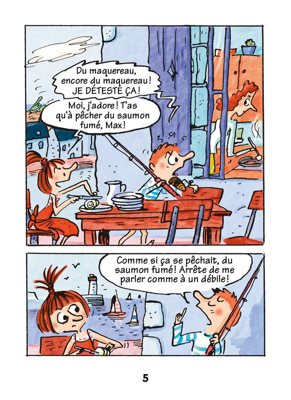 Max va à la pêche avec son père