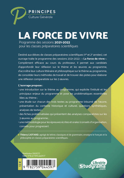 La force de vivre Prépas scientifiques 2021-2022