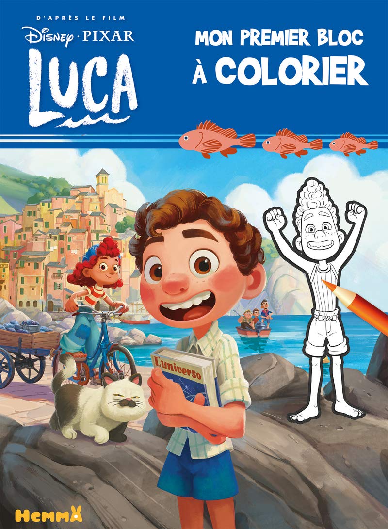 Disney Pixar Luca – Mon premier bloc à colorier – Livre de coloriage – Dès 3 ans