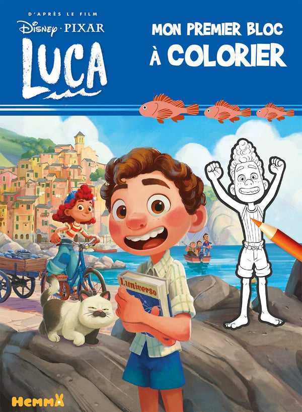 Disney Pixar Luca – Mon premier bloc à colorier – Livre de coloriage – Dès 3 ans