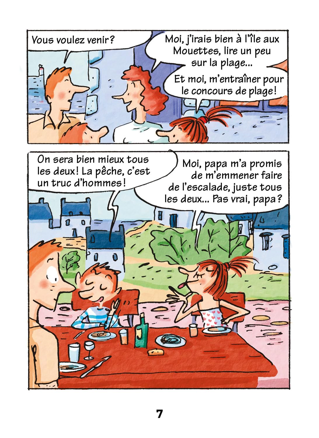 Max va à la pêche avec son père