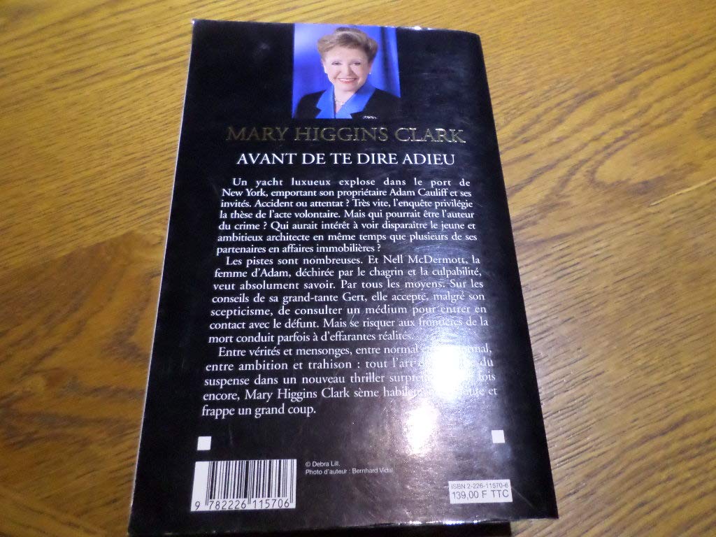 Avant de te dire adieu