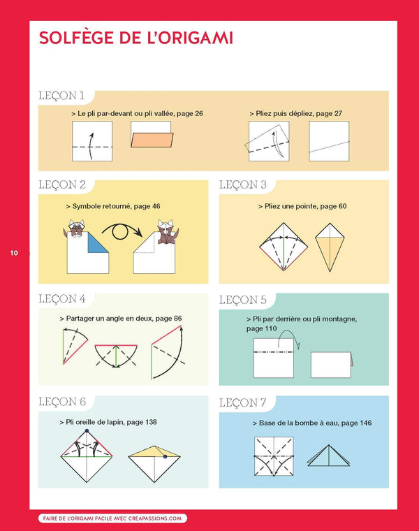 Faire de l'origami - Un livre pour tout savoir, pratique et accessible à tous