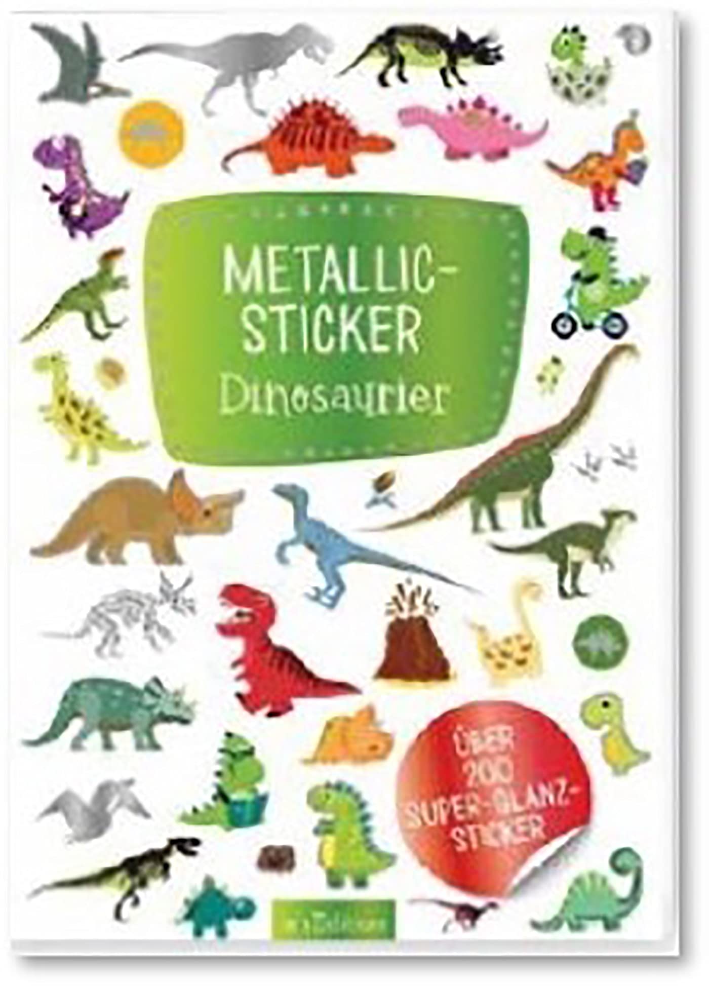 Autocollants métalliques Dinosaures